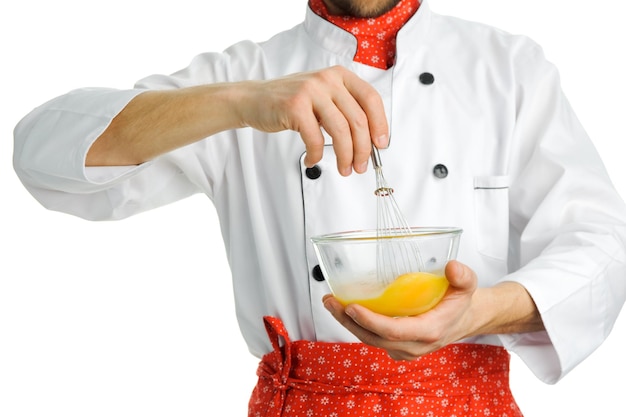 Kucharz przygotowuje potrawę